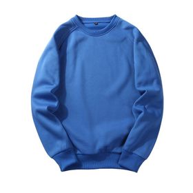 BUYTER 15 Stil Düz Renk Polar Mavi Erkek Sweatshirt
