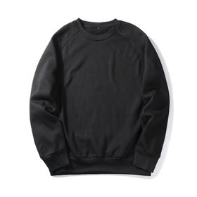 BUYTER 15 Stil Düz Renk Polar Siyah Erkek Sweatshirt