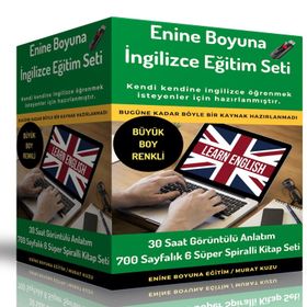 Büyük Boy Renkli Enine Boyuna İngilizce Eğitim Seti
