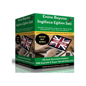 Büyük Boy Renkli Enine Boyuna İngilizce Eğitim Seti