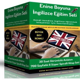 Büyük Boy Renkli Enine Boyuna İngilizce Eğitim Seti