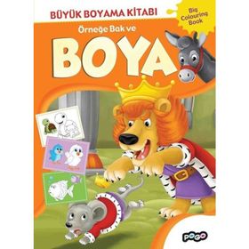 Büyük Boyama Kitabı 3 - Örneğe Bak Ve Boya - Pogo Yayıncılık