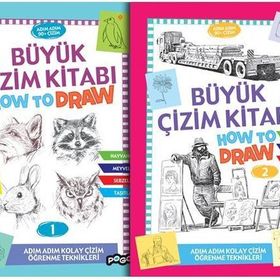 Büyük Çizim Kitabı Seti-2 Kitap Takım - Kolektif