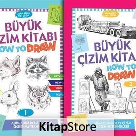 Büyük Çizim Kitabı Seti-2 Kitap Takım - Kolektif