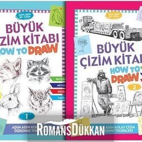 Büyük Çizim Kitabı Seti-2 Kitap Takım - Kolektif