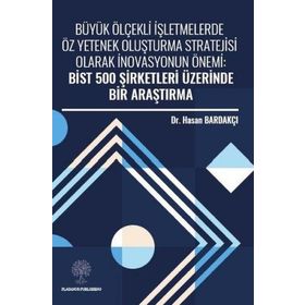 Büyük Ölçekli İşletmelerde Öz Yetenek Oluşturma Stratejisi Olarak İnovasyonun Önemi: Bist 500 Şirket - Hasan Bardakçı