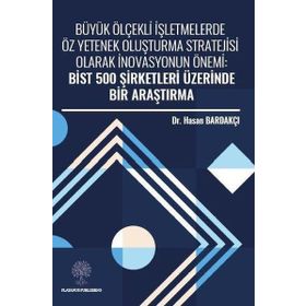 Büyük Ölçekli İşletmelerde Öz Yetenek Oluşturma Stratejisi Olarak İnovasyonun Önemi: Bist 500 Şirket - Hasan Bardakçı