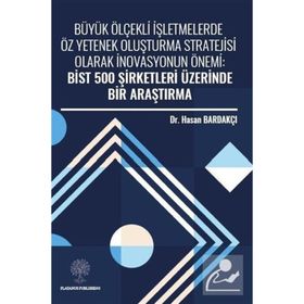 Büyük Ölçekli İşletmelerde Öz Yetenek Oluşturma Stratejisi Olarak İnovasyonun Önemi: Bist 500 Şirket - Hasan Bardakçı