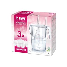 BWT Şeffaf 2.6x3 lt Filtreli Su Arıtmalı Sürahi