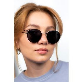 By Donetto BD205 Siyah Yuvarlak Metal Unisex Güneş Gözlüğü