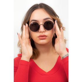 By Donetto BD205 Siyah Yuvarlak Metal Unisex Güneş Gözlüğü