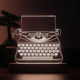 By-Lamp 3 Boyutlu Daktilo Masa Lambası