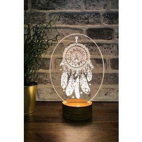 By-Lamp 3 Boyutlu Düş Kapanı Masa Lambası