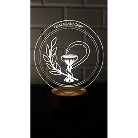 By-Lamp 3 Boyutlu Eczane Logo Masa Lambası