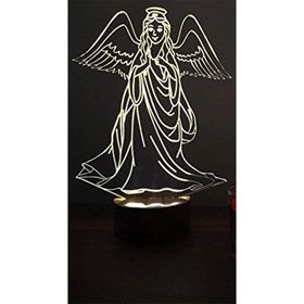 By-Lamp 3 Boyutlu Melek Masa Lambası