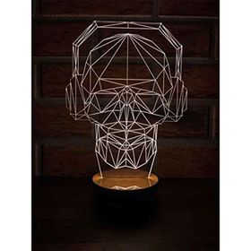 By-Lamp 3 Boyutlu Müzik Kurukafa Masa Lambası