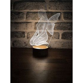 By-Lamp 3 Boyutlu Oturan Melek Lamba