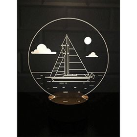 By-Lamp 3 Boyutlu Yelken Bulut Masa Lambası