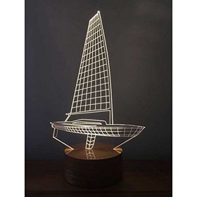 By-Lamp 3 Boyutlu Yelkenli Masa Lambası