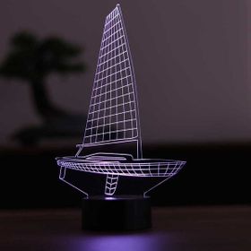 By-Lamp 3 Boyutlu Yelkenli Masa Lambası