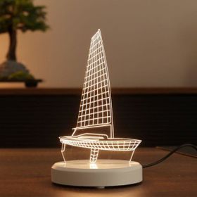 By-Lamp 3 Boyutlu Yelkenli Masa Lambası