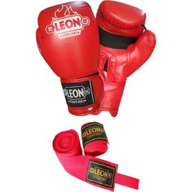 By Leon 1982 Leon Blade Training Kırmızı Boks Kickboks ve Muay Thai Eldiveni