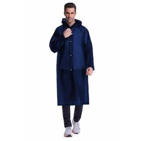 By Marine BYMMRC881R04 Lacivert Kapüşonlu Çıtçıtlı Eva Unisex Yağmurluk