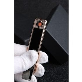 By Marine BYSMC401R002 Siyah Şarjlı Alevsiz Kızaklı USB Çakmak