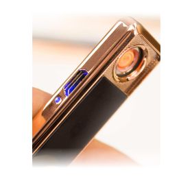 By Marine BYSMC401R002 Siyah Şarjlı Alevsiz Kızaklı USB Çakmak