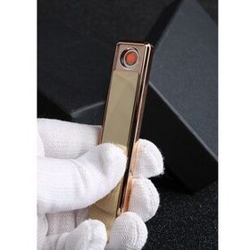 By Marine BYSMC401R003 Sarı Şarjlı Alevsiz Kızaklı USB Çakmak