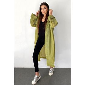 By Marine CDRC881R06 Haki Kapüşonlu Çıtçıtlı Eva Unisex Yağmurluk