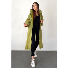 By Marine CDRC881R06 Haki Kapüşonlu Çıtçıtlı Eva Unisex Yağmurluk