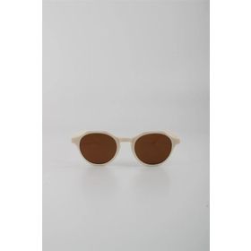 By Marine G24FT1037R04 Krem UV400 Filtre Unisex Güneş Gözlüğü