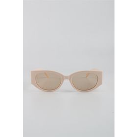 By Marine G24FT18112R03 Krem UV400 Filtre Kadın Güneş Gözlüğü