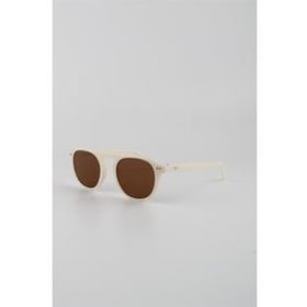 By Marine G24FT2029R05 Krem UV400 Filtre Unisex Güneş Gözlüğü