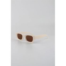 By Marine G24FT2036R01 Krem UV400 Filtre Unisex Güneş Gözlüğü