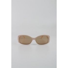 By Marine G24FT5R06 Krem UV400 Filtre Kadın Güneş Gözlüğü