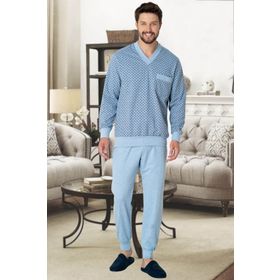 By Mecit 2766 Mavi Erkek Pijama Takımı