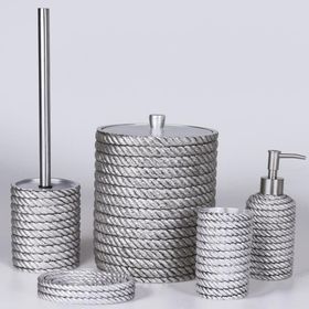 By Selim 174G10 Rope Gümüş Banyo Seti