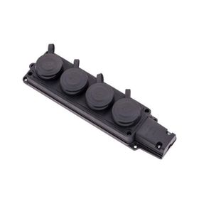 Byes BY10-106 1x16A 220V IP44 Kauçuk 4'lü Grup Priz
