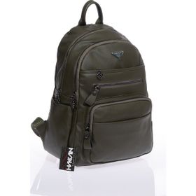Byhakan MG-621 Yıkama Deri Yeşil Kadın Sırt Çantası