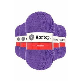 Byline Açık Mor K703 5 Adet Kristal Çift Katlı El Örgü Lif İpi