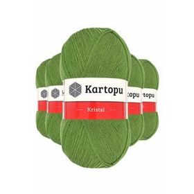 Byline Açık Yeşil K442 5 Adet Kristal Çift Katlı El Örgü Lif İpi