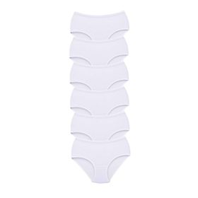 Byline Beyaz 3 xl 6 Adet Tutku Kadın Yüksek Bel Bato Kalın Lastik Külot