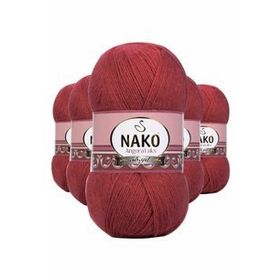 Byline Bordo 6679 5 Adet Angora Lüks El Örgü İpi