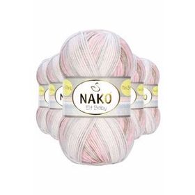 Byline Kahveli Pembe 32463 5 Adet Mini Batik Bebe El Örgü İpi