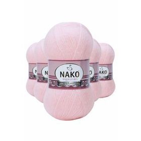 Byline Pembe 11502 5 Adet Angora Lüks El Örgü İpi