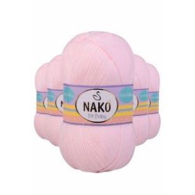 Byline Soft Pembe 2892 5 Adet Elite Baby El Örgü İpi Tüylenmeyen Bebek Yünü