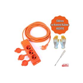 Bylion 20 mt 3x1.5 mm Seyyar Uzatma Kablosu