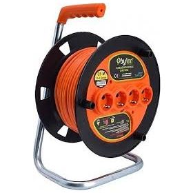 Bylion 3 x 1.5 mm 35 m Turuncu Makaralı Seyyar Uzatma Kablosu
